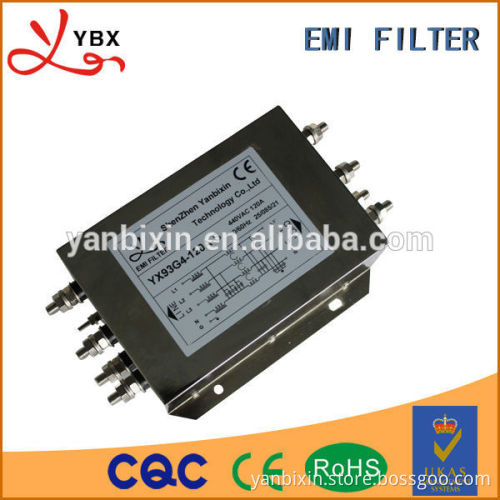 AC three phase 4 line EMI filter